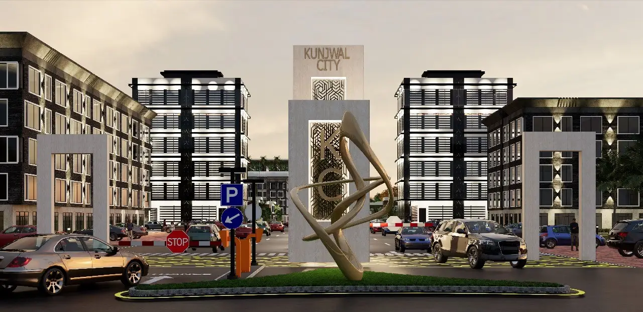 Community entrance gateway render